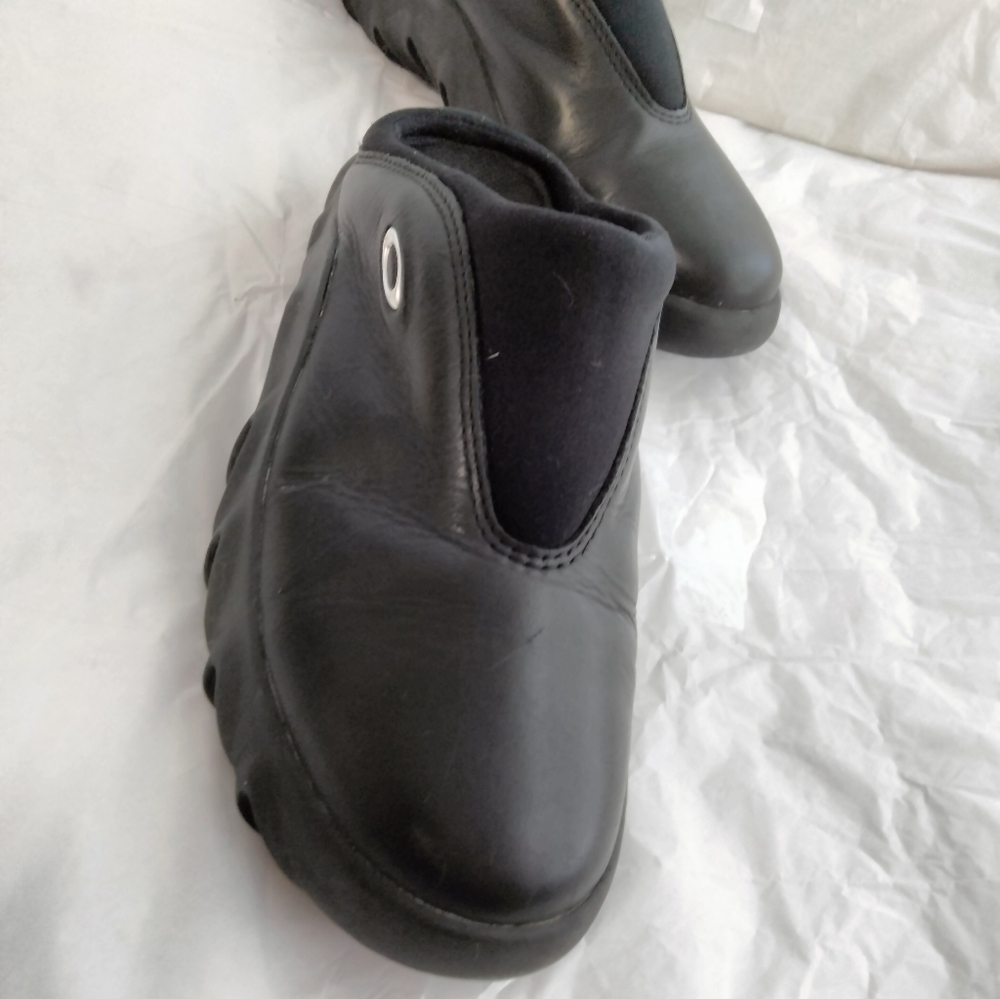 Vtg Oakley Bobbie Black Clogs Leather Womens 8.5 Rare - Picture 14 of 16